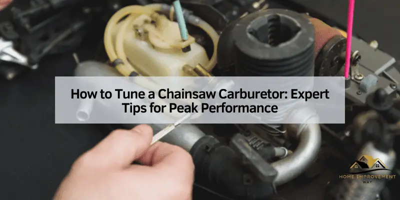 How to Tune a Chainsaw Carburetor