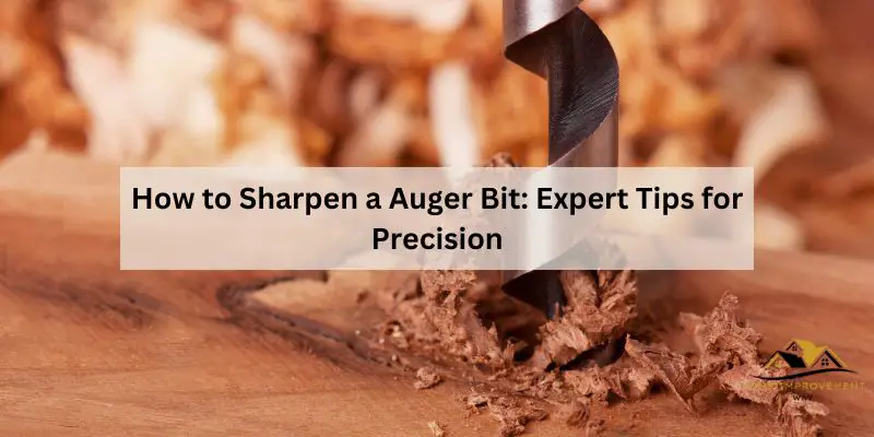 How to Sharpen a Auger Bit