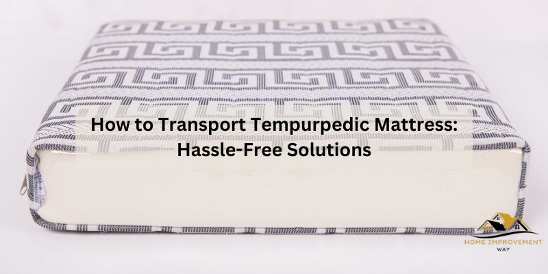 How to Transport Tempurpedic Mattress