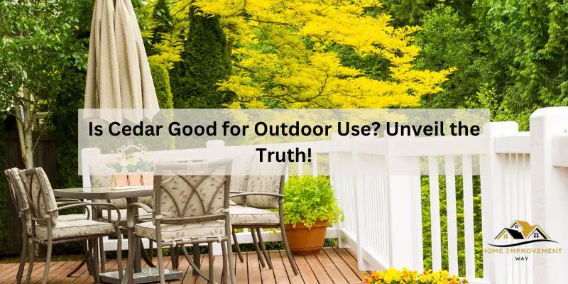 Is Cedar Good for Outdoor Use?