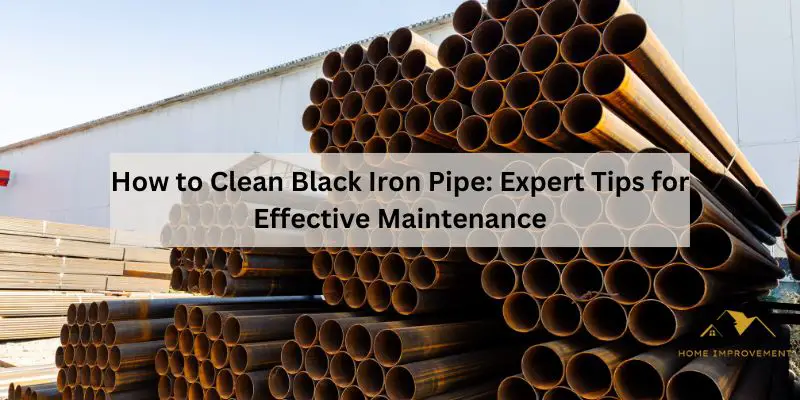 How to Clean Black Iron Pipe