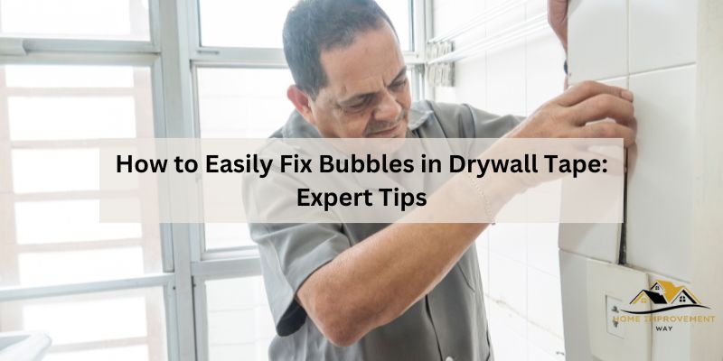 How to Easily Fix Bubbles in Drywall Tape