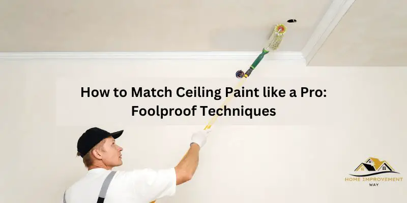 How to Match Ceiling Paint