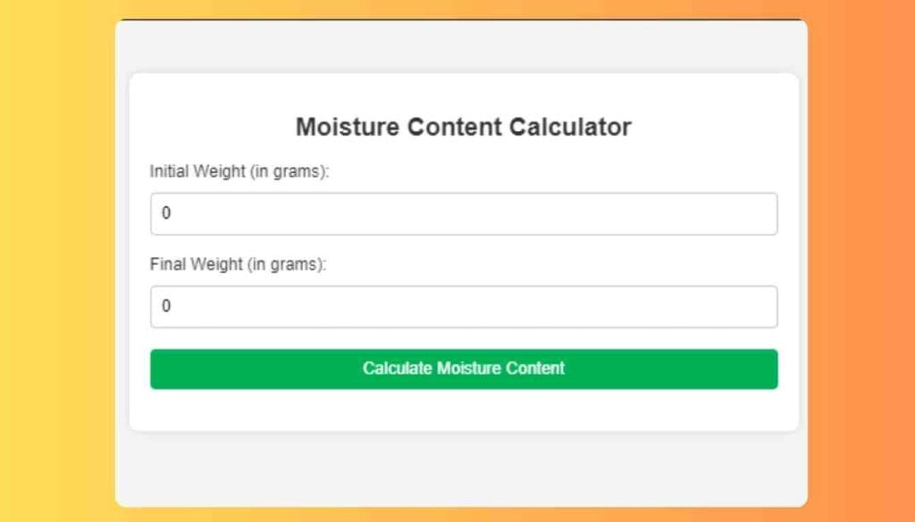 Moisture Content Calculator Home Improvement Way