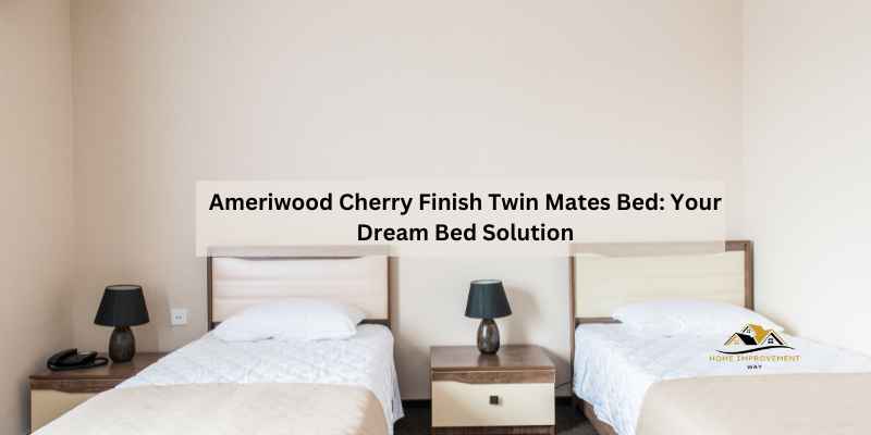 Ameriwood Cherry Finish Twin Mates Bed