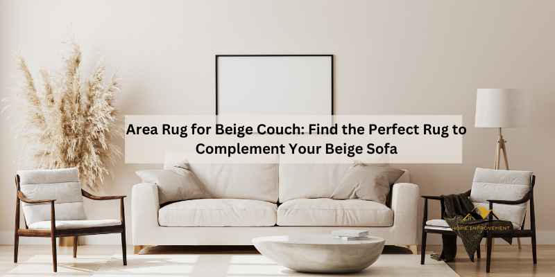 Area Rug for Beige Couch