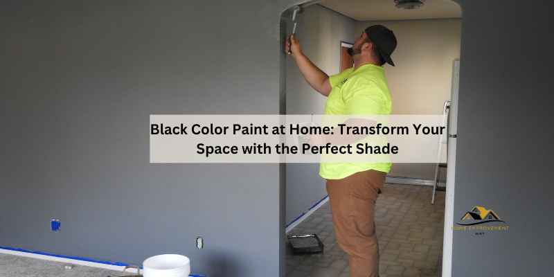 Black Color Paint at Home