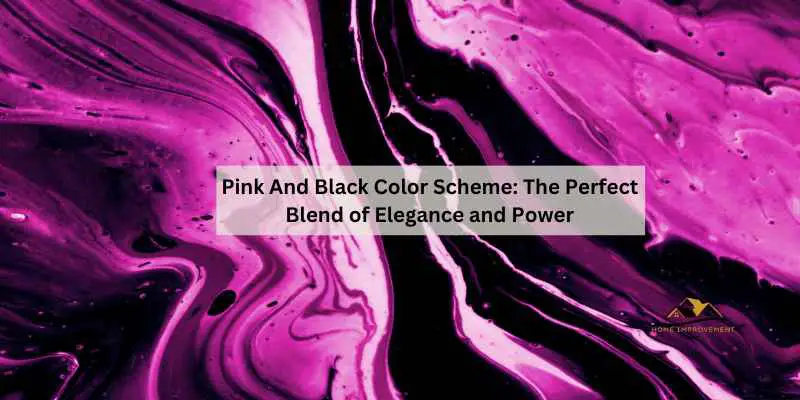 Pink And Black Color Scheme