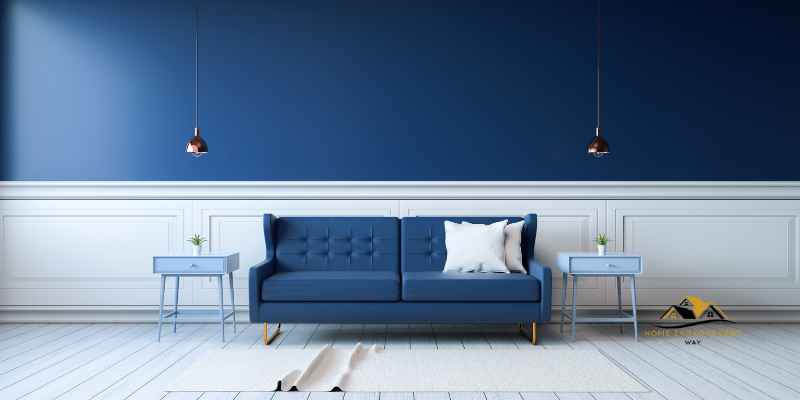 The Blue Color Palette for the Living Room