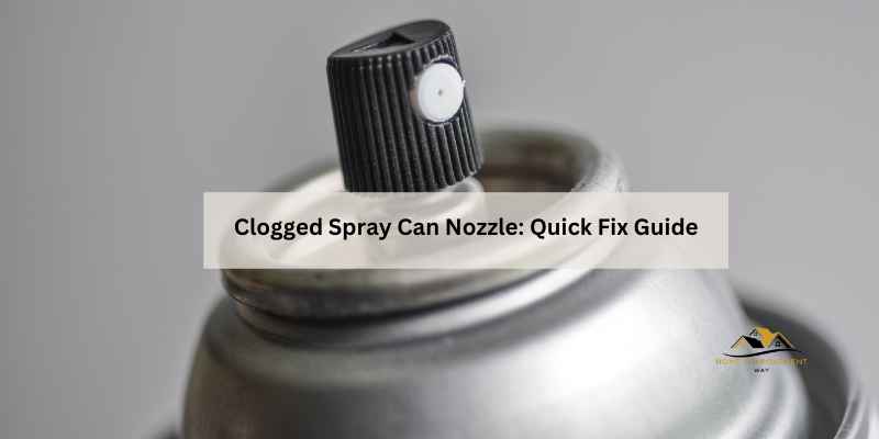 Clogged Spray Can Nozzle