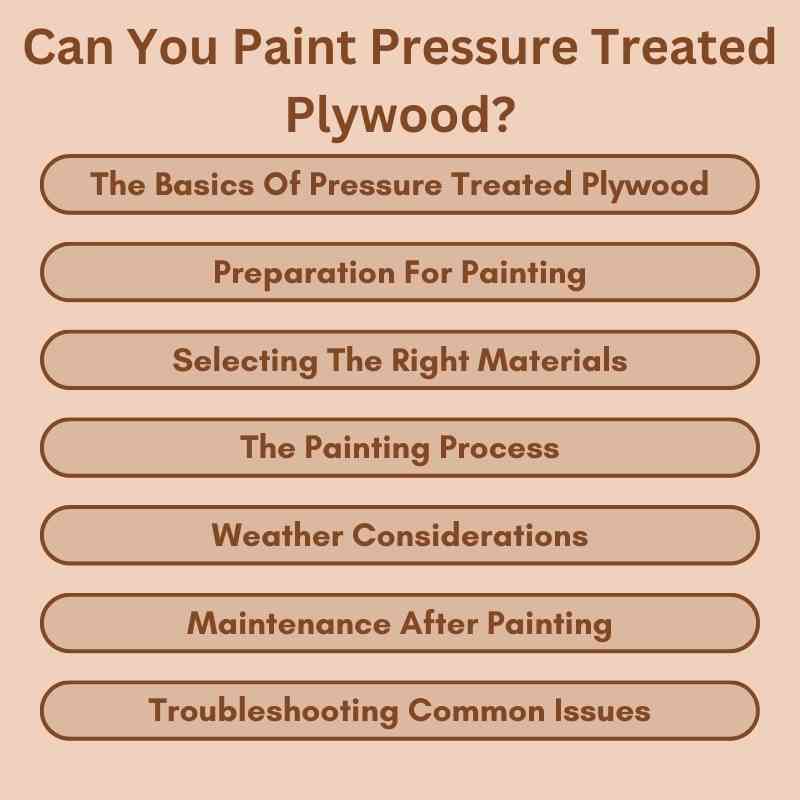 Can You Paint Pressure Treated Plywood