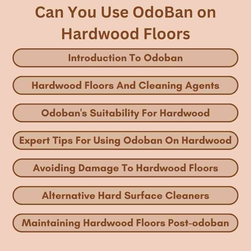 Can You Use OdoBan on Hardwood Floors