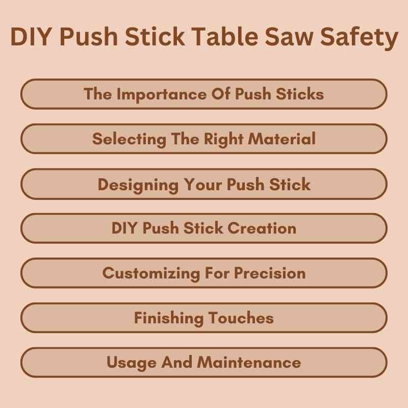 DIY Push Stick Table Saw Safety