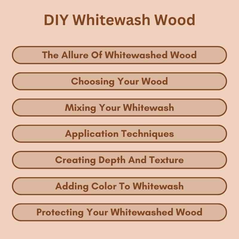 DIY Whitewash Wood