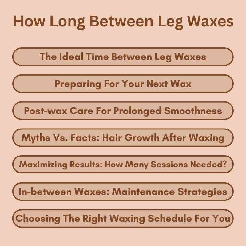 How Long Between Leg Waxes