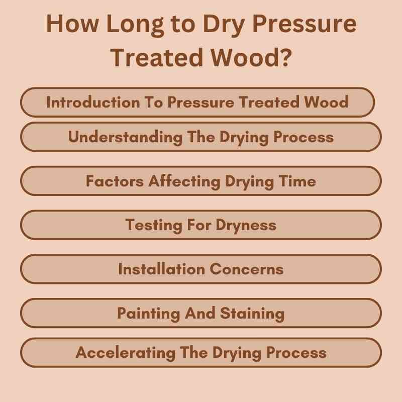 How Long to Dry Pressure Treated Wood