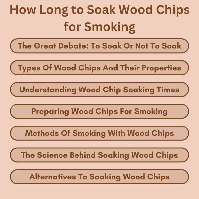 How Long to Soak Wood Chips for Smoking