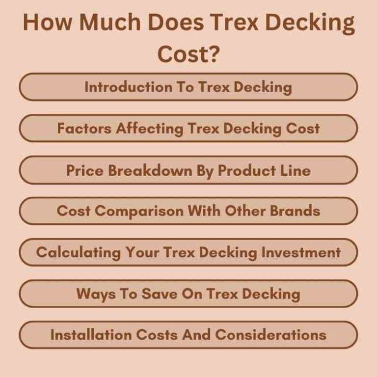 How Much Does Trex Decking Cost? Unlock Savings Tips!