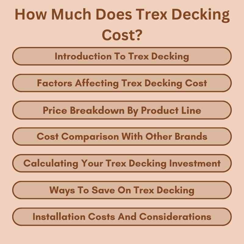 How Much Does Trex Decking Cost