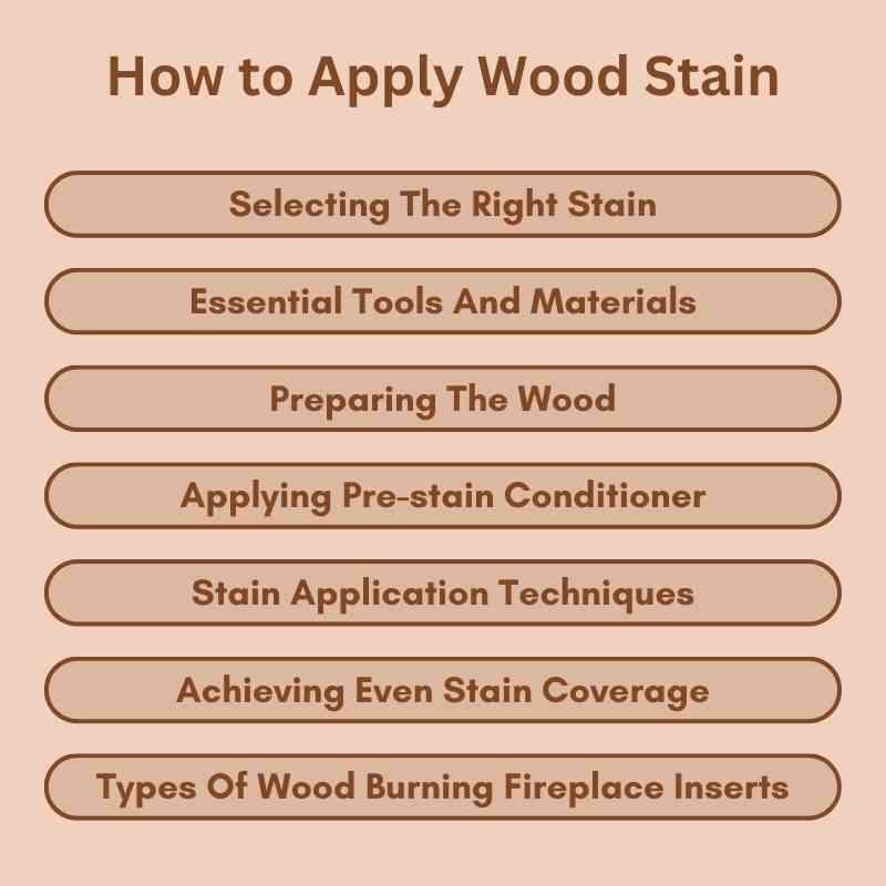 How to Apply Wood Stain