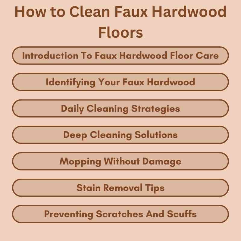 How to Clean Faux Hardwood Floors