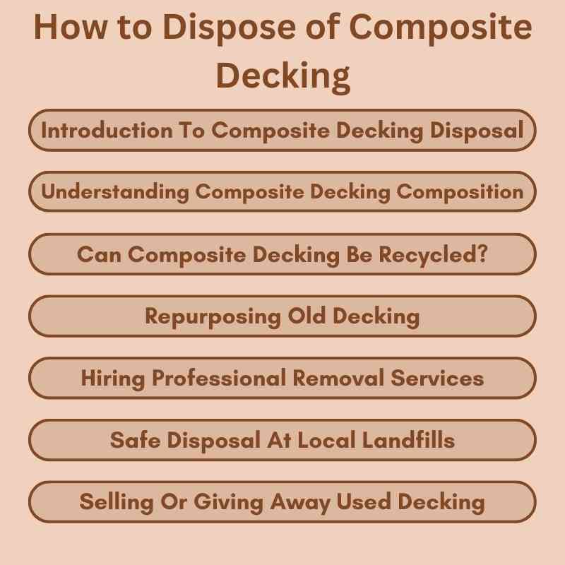 How to Dispose of Composite Decking