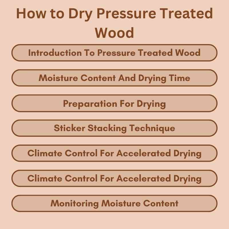 How to Dry Pressure Treated Wood