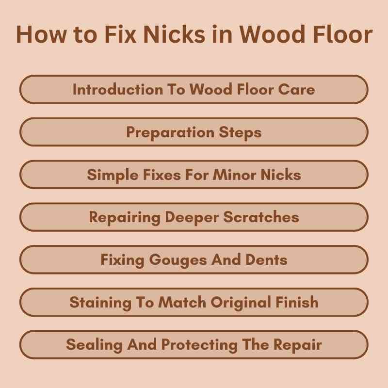 How to Fix Nicks in Wood Floor