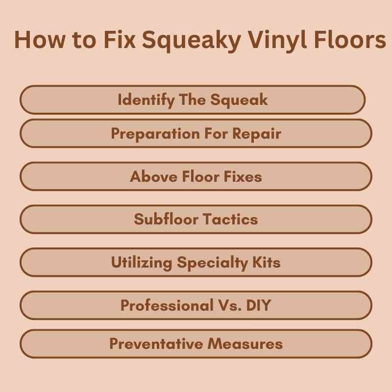 How to Fix Squeaky Vinyl Floors