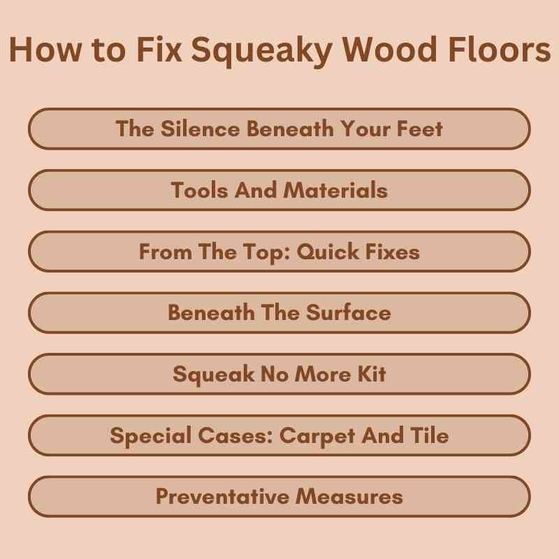 How to Fix Squeaky Wood Floors