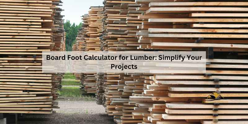 Board Foot Calculator for Lumber