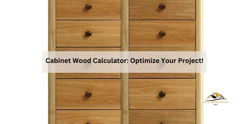 Cabinet Wood Calculator