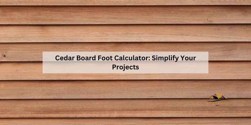 Cedar Board Foot Calculator