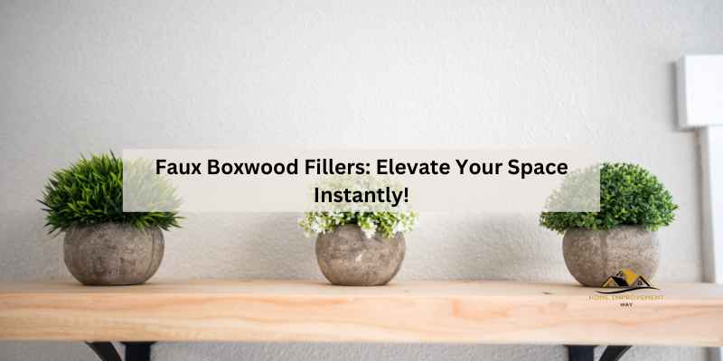 Faux Boxwood Fillers