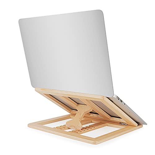 Adjustable Wooden Laptop Stand