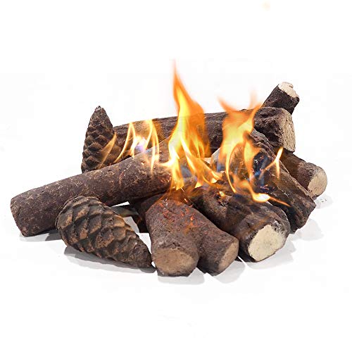 Artificial Logs for Wood Burning Fireplace