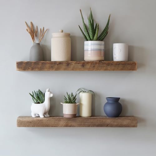 Barn Wood Shelves for Kitchen