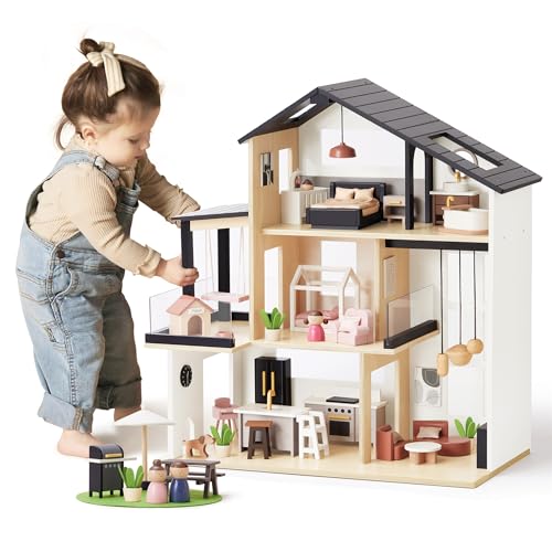 Best Wooden Dollhouse for 3 Year Old