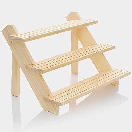 Collapsible Folding Table Top Wood Display Shelf