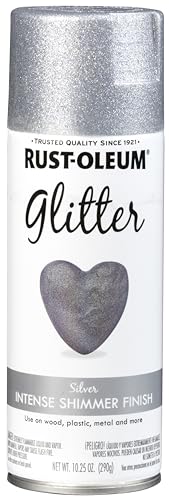 Grey Glitter Paint for Wood