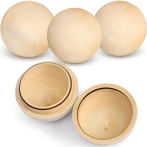 Hollow Wooden Sphere For Sale Perfect For DIY Crafts And Home Decor