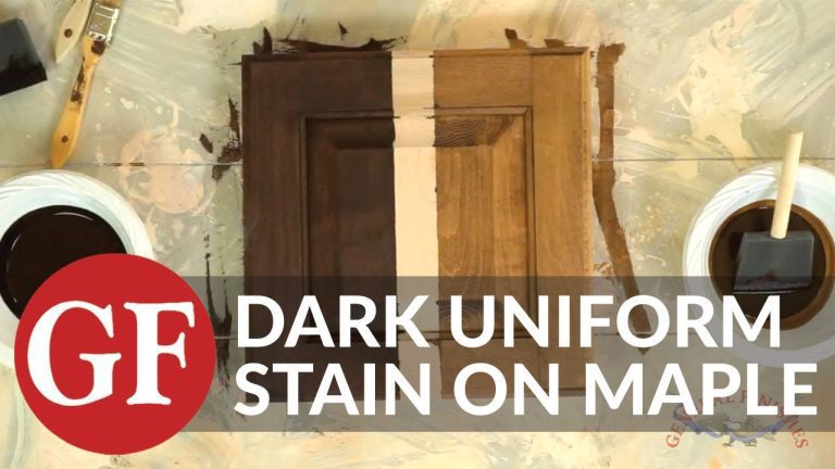 Can Maple Wood Be Stained Dark