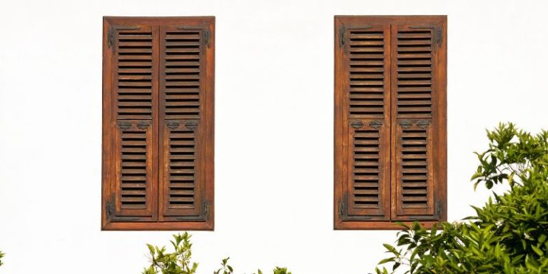 DIY Wood Shutters Exterior