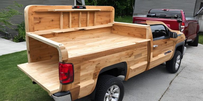 DIY Wood Truck Bed Bike Rack