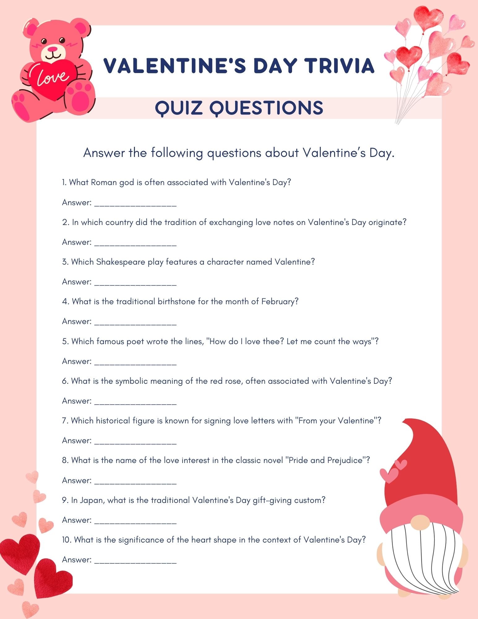 What is the Meaning of Quiz Questions