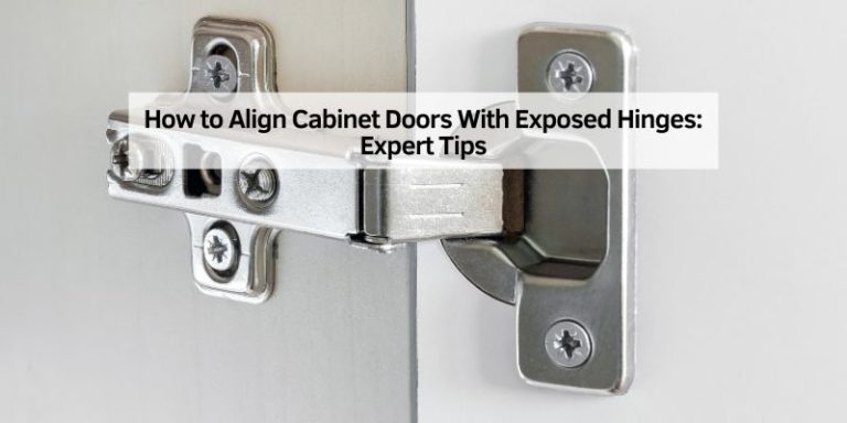 How to Align Cabinet Doors With Exposed Hinges