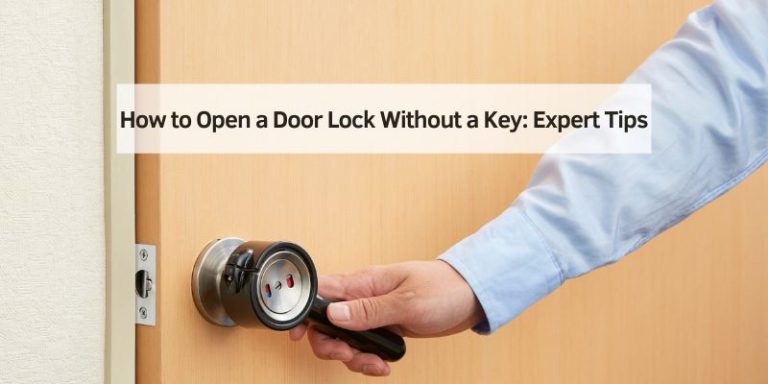 How to Open a Door Lock Without a Key