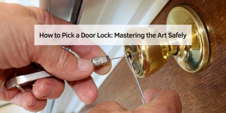 How to Pick a Door Lock