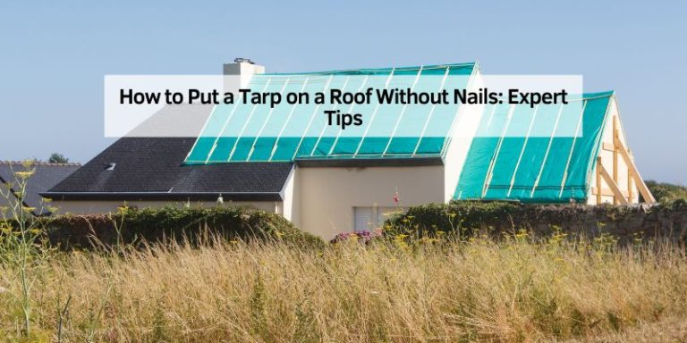 How to Put a Tarp on a Roof Without Nails