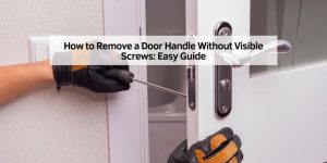How to Remove a Door Handle Without Visible Screws: Easy Guide